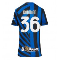 Camisa de Futebol Inter Milan Matteo Darmian #36 Equipamento Principal Mulheres 2024-25 Manga Curta